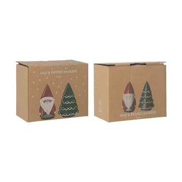 Santa salt & pepper shakers - Santa, spruce - Pluto Design