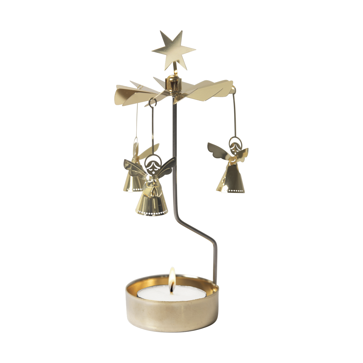 Pluto Design Singing angel 3D angel chime Gold | Scandinavian Design | Christmas decorations | Gold-coloured