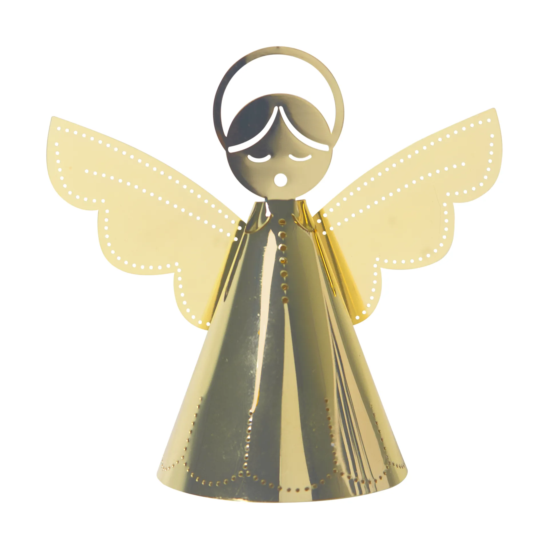 Singing angel decoration gold, 9 cm Pluto Design