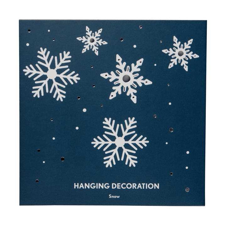 Snow Christmas ornament, Silver Pluto Design