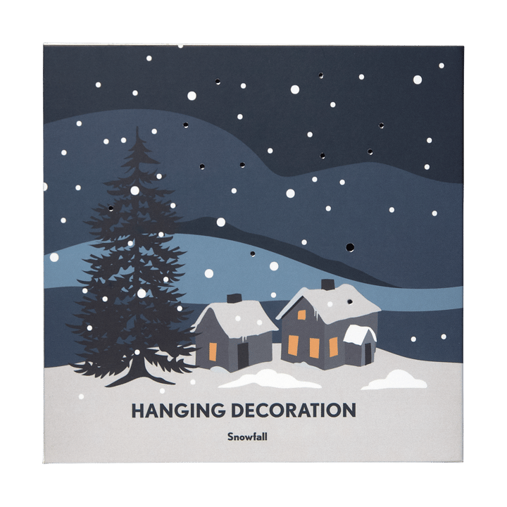 Snow fall Christmas decoration, Silver Pluto Design