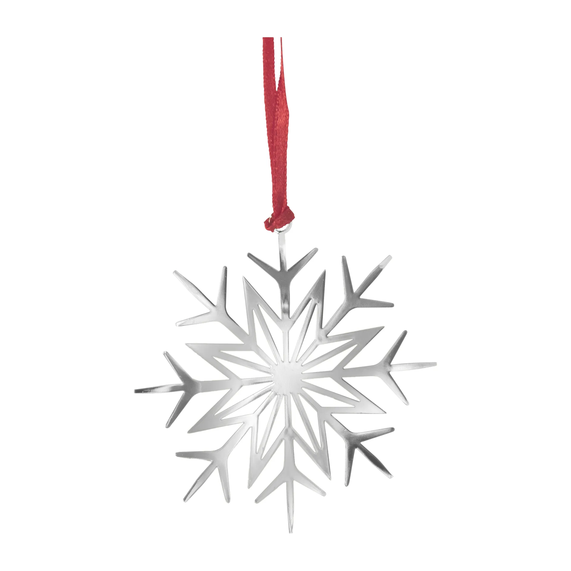 Snow star hanging decoration, Silver Pluto Design