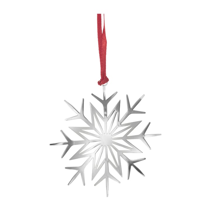 Snow star hanging decoration - Silver - Pluto Design