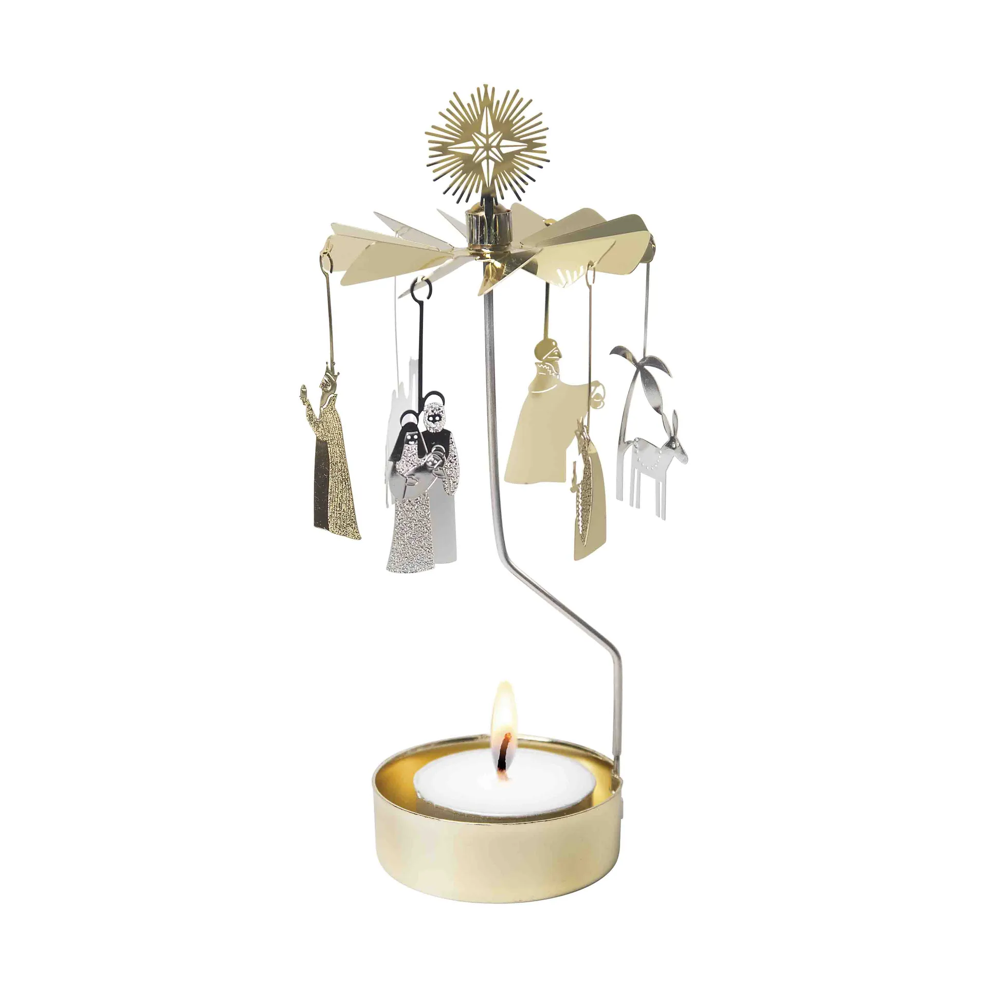 Star of Bethlehem angel chime, Gold Pluto Design