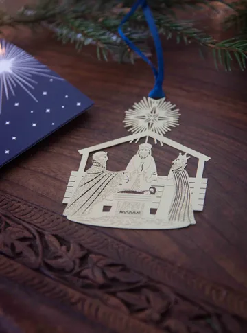 Star of Bethlehem hanging decoration - Gold - Pluto Design