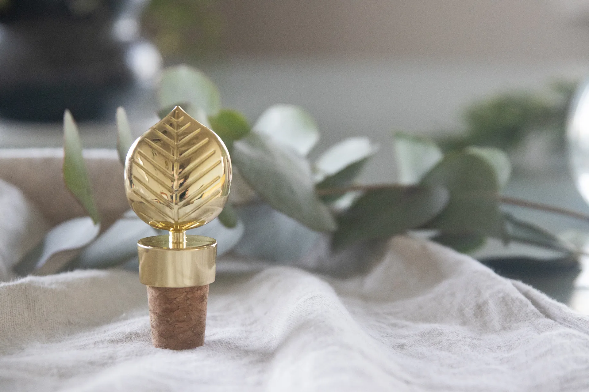 Stig L Berså bottle stopper, Gold Pluto Design