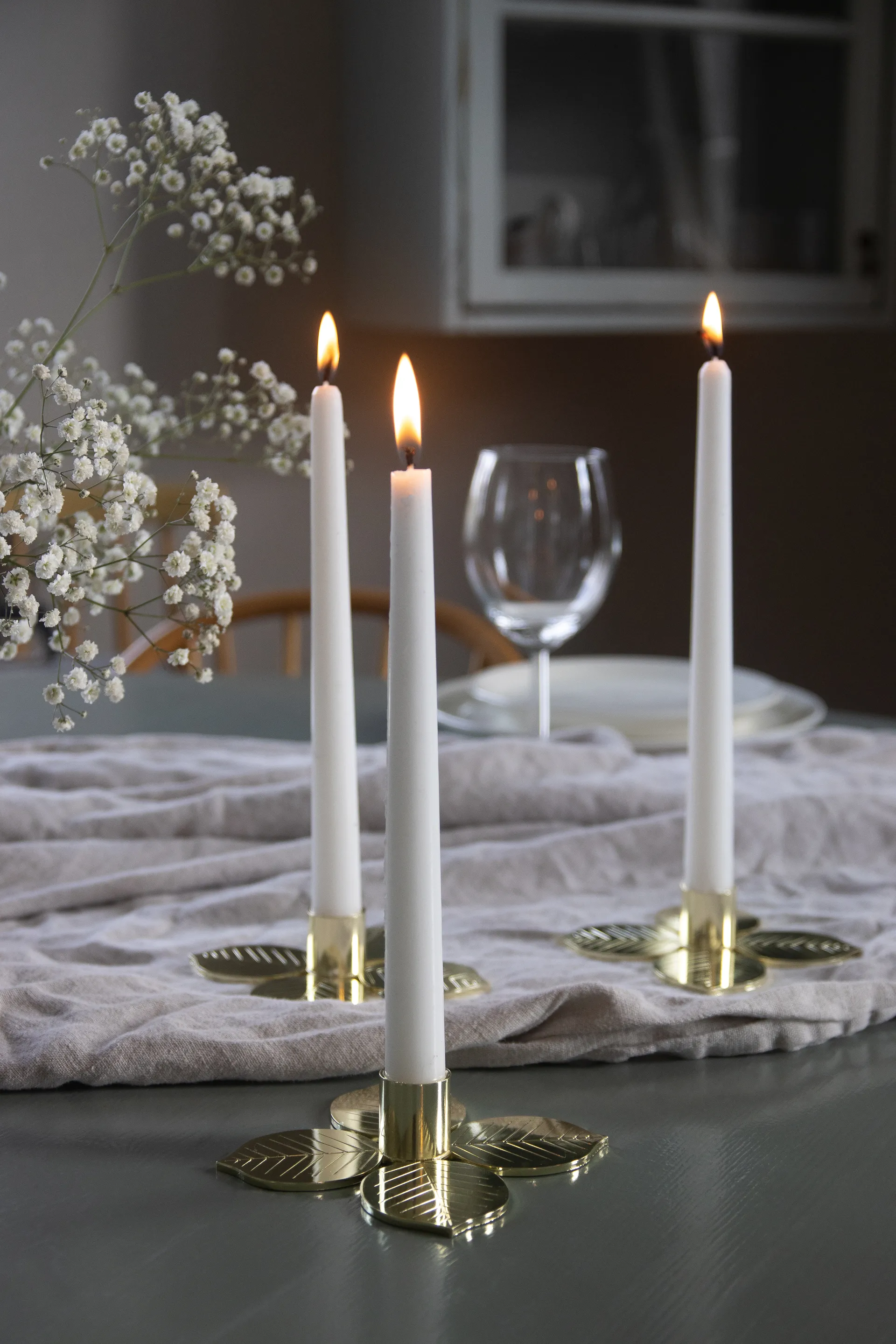 Stig L Berså candle holder, Gold Pluto Design