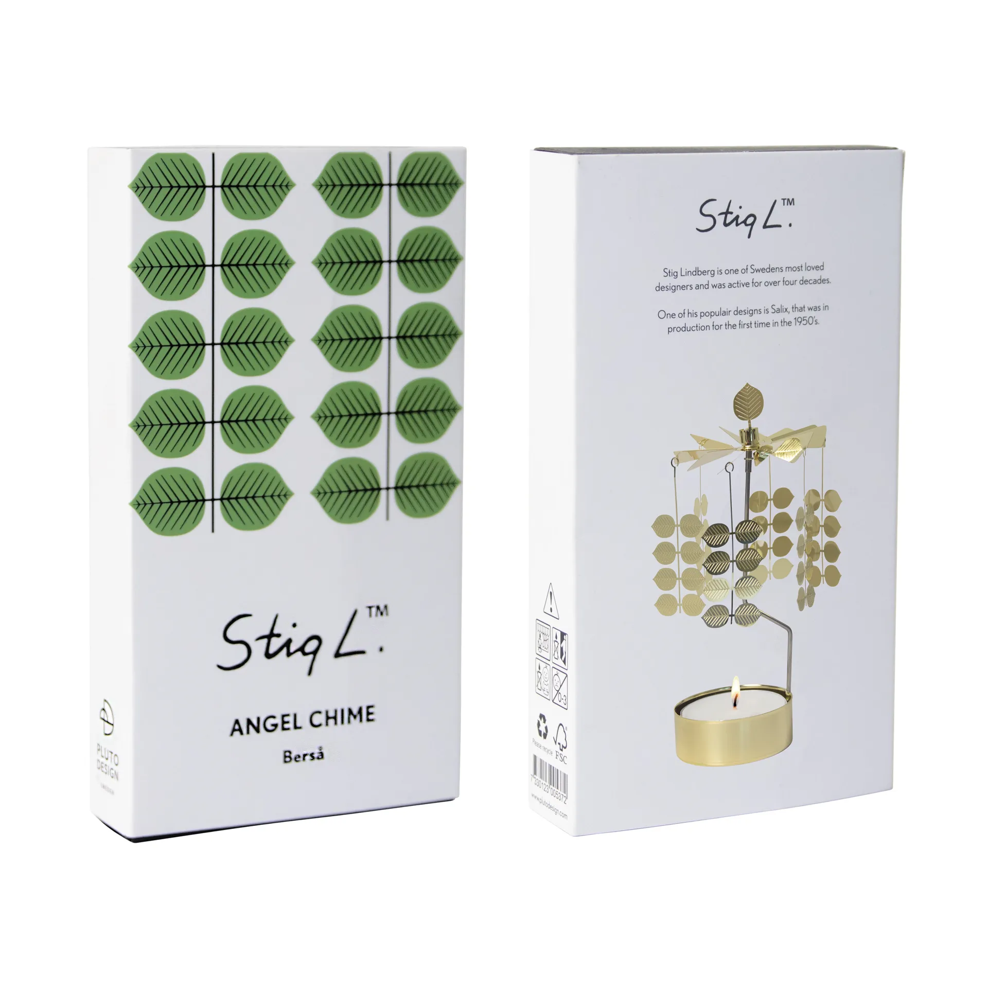 Stig L Berså rotary candle holder medium, Gold Pluto Design