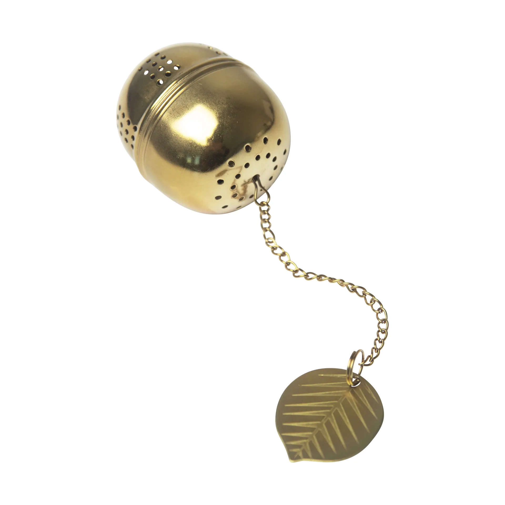 Stig L Berså tea infuser, Gold Pluto Design