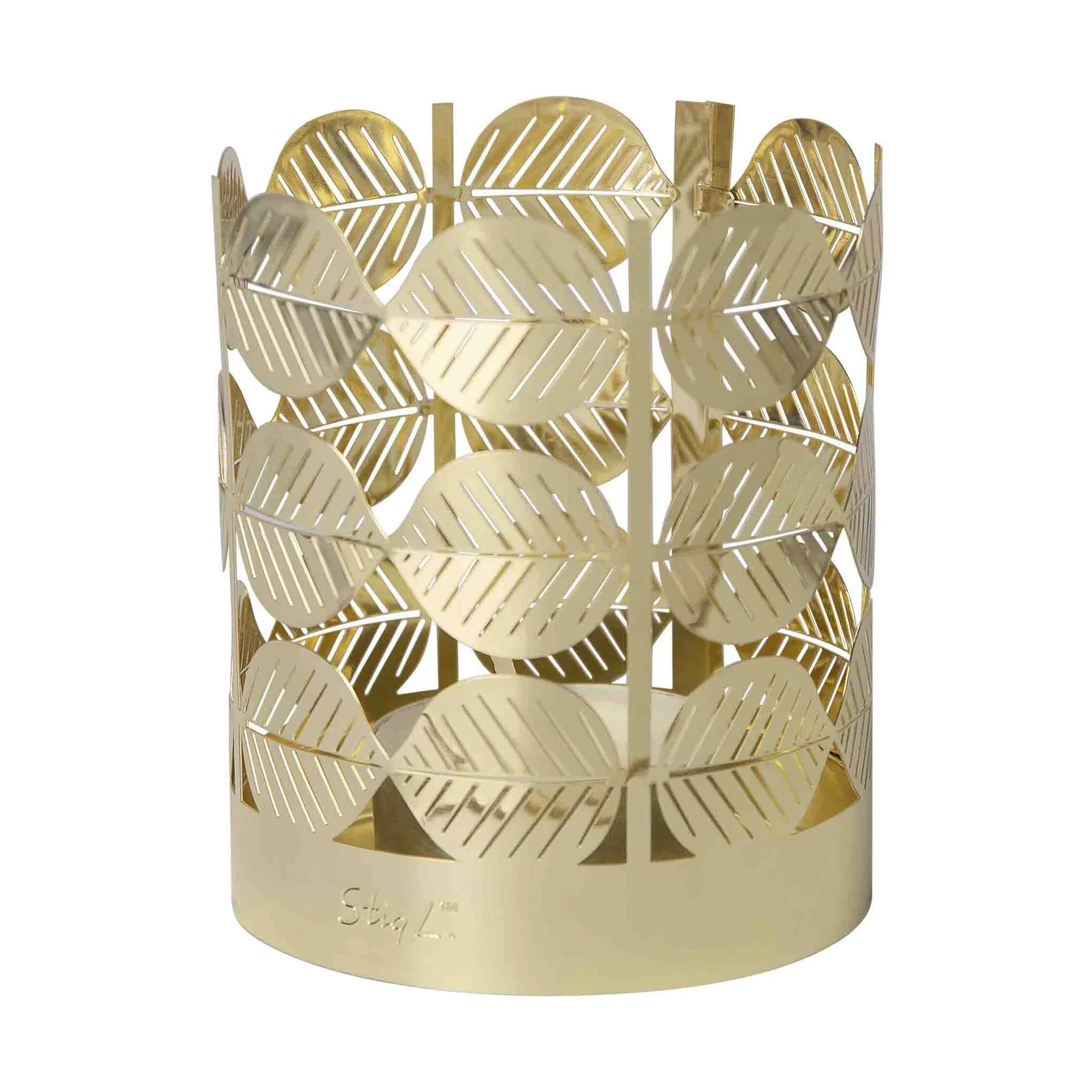 Stig L Berså tealight holder, Gold Pluto Design
