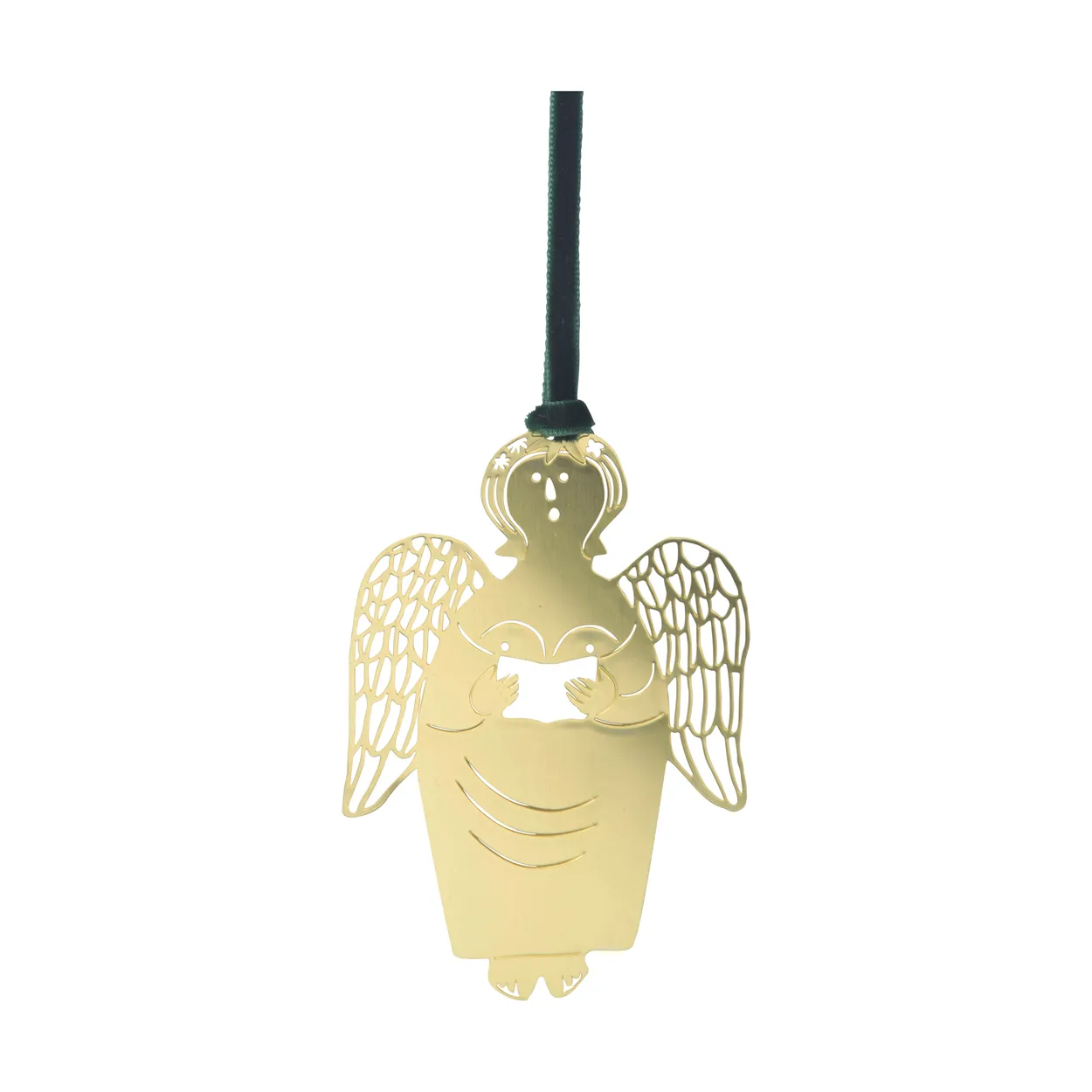Pluto Design Stig L Gingerbread Angel Christmas tree decoration Gold