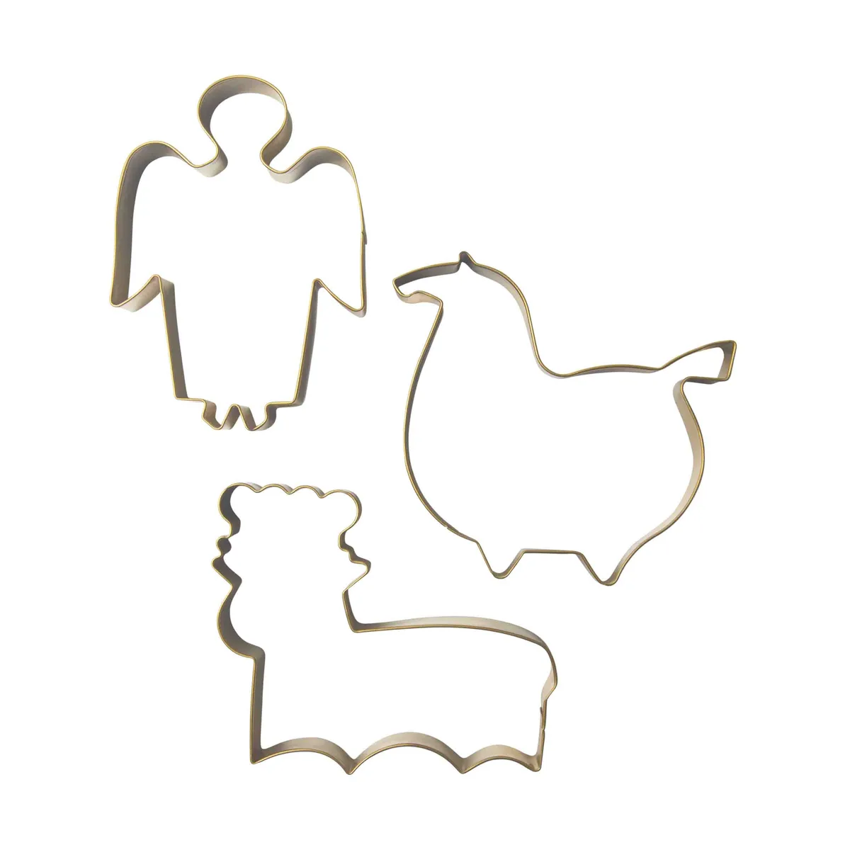 Pluto Design Stig L gingerbread mould 3 pieces Gold