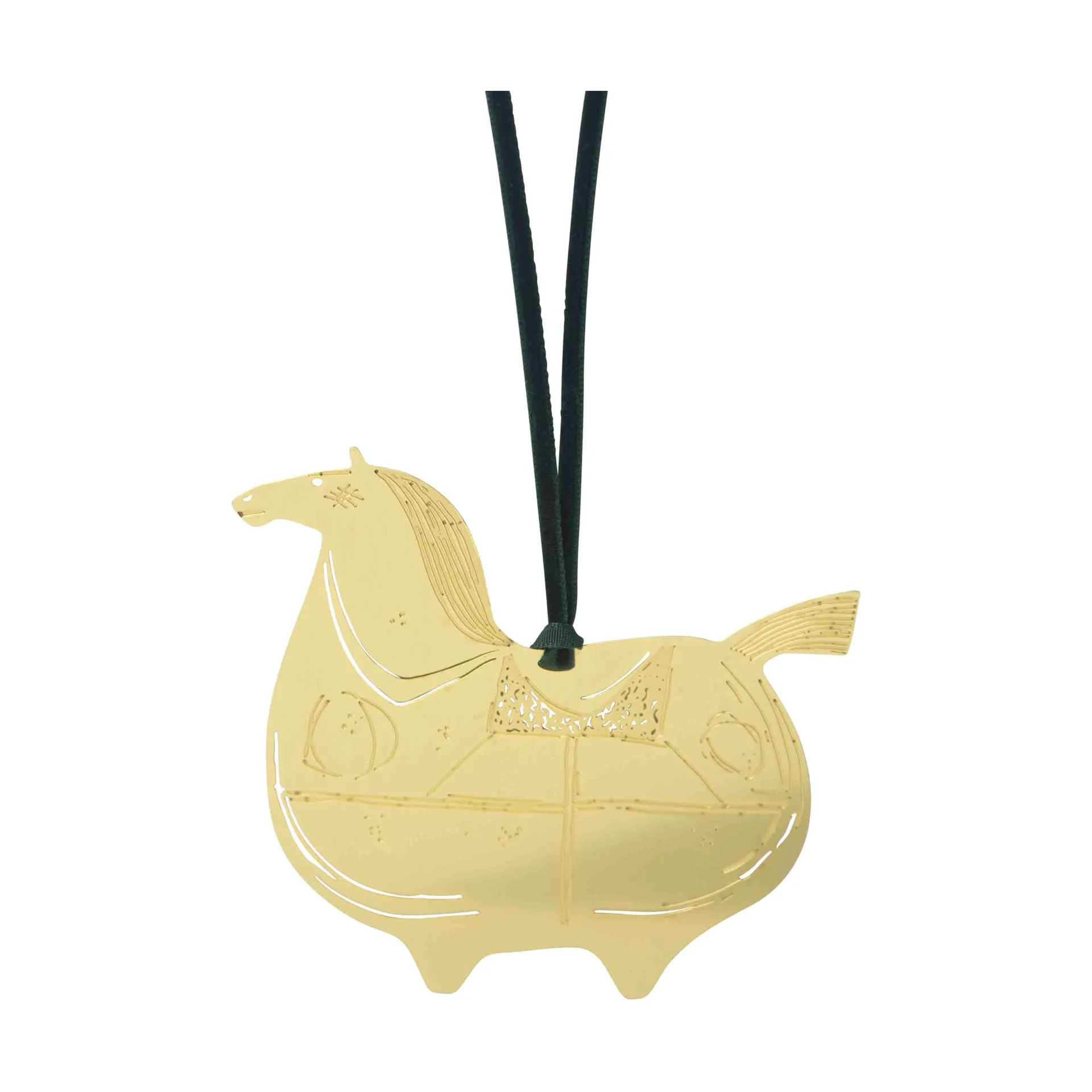 Stig L Knight's steed decorative hanging, Brass Pluto Design