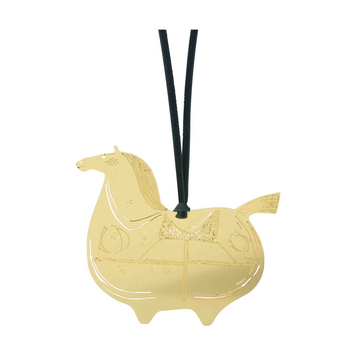 Pluto Design Stig L Knight's steed decorative hanging Brass