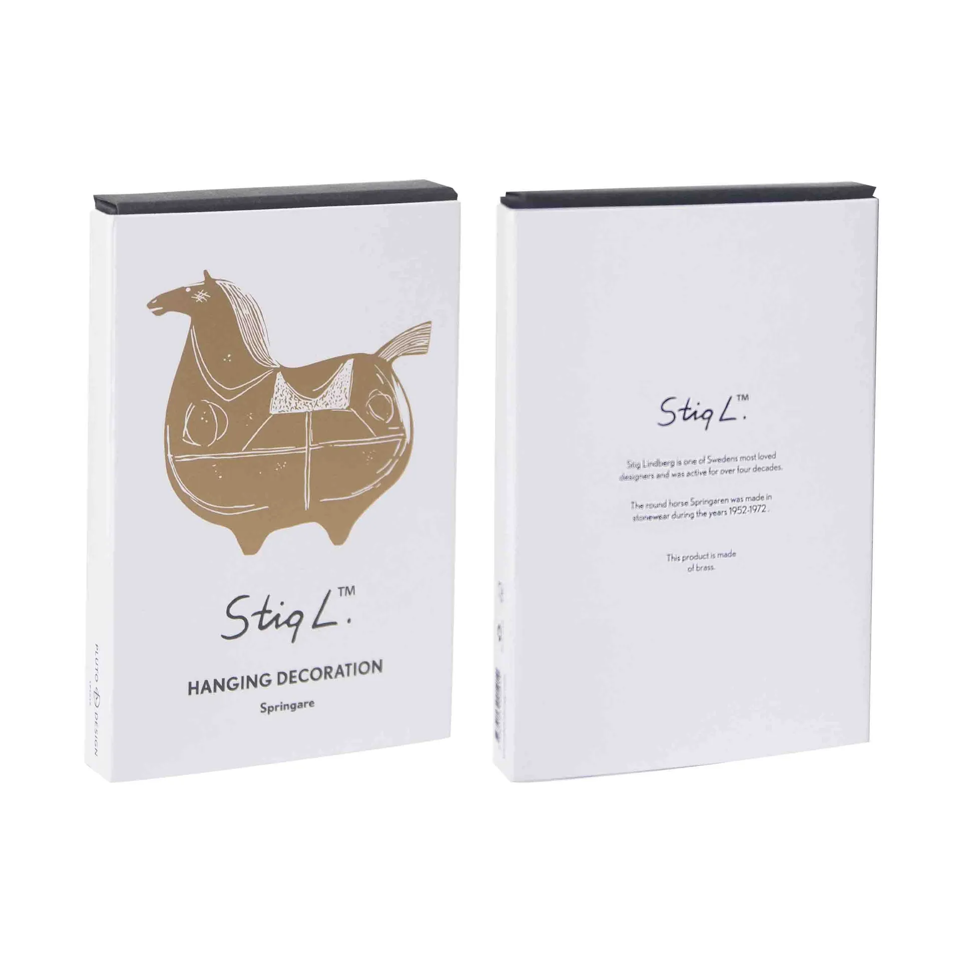 Stig L Knight's steed decorative hanging, Brass Pluto Design