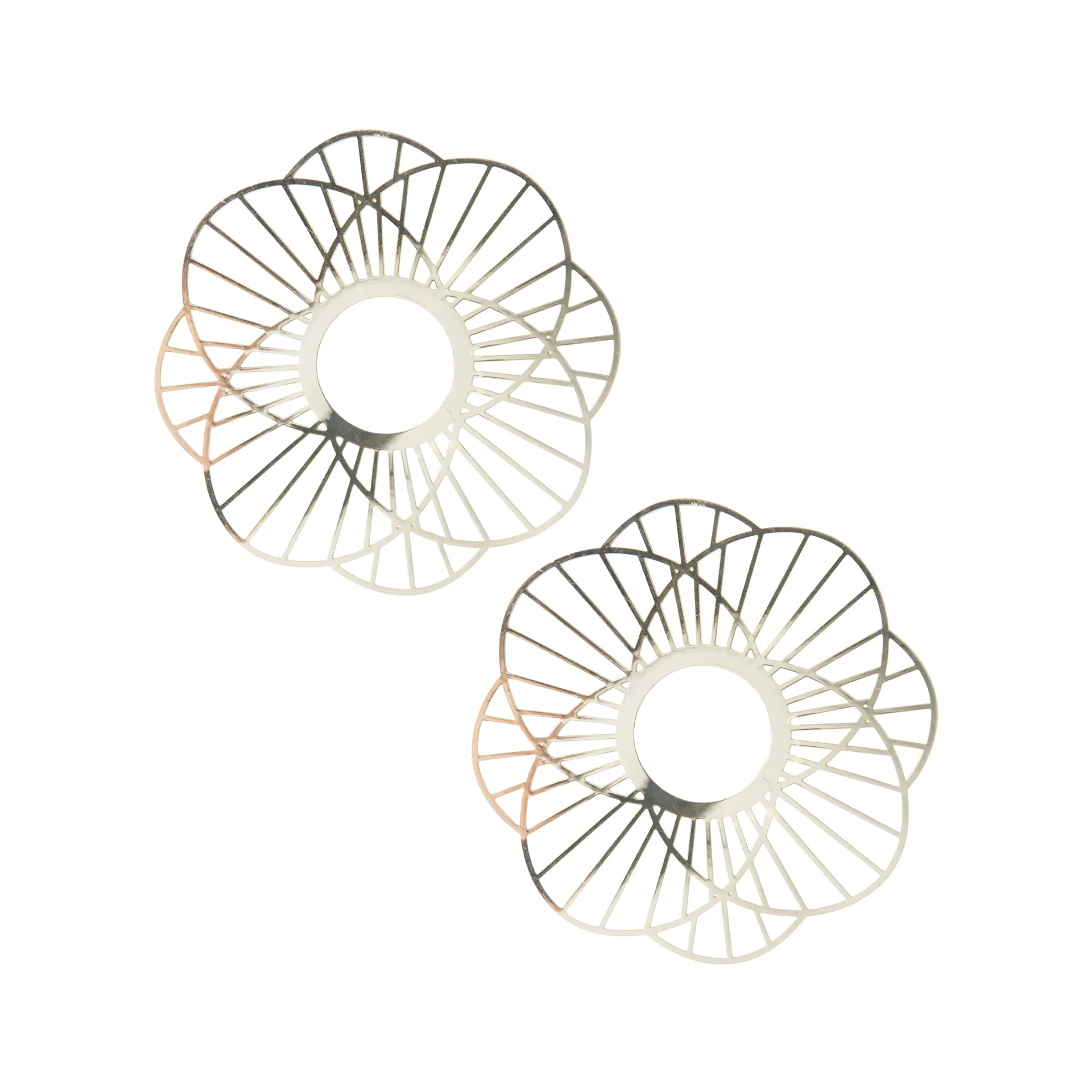 Sun candle cuff 2-pack, Gold Pluto Design