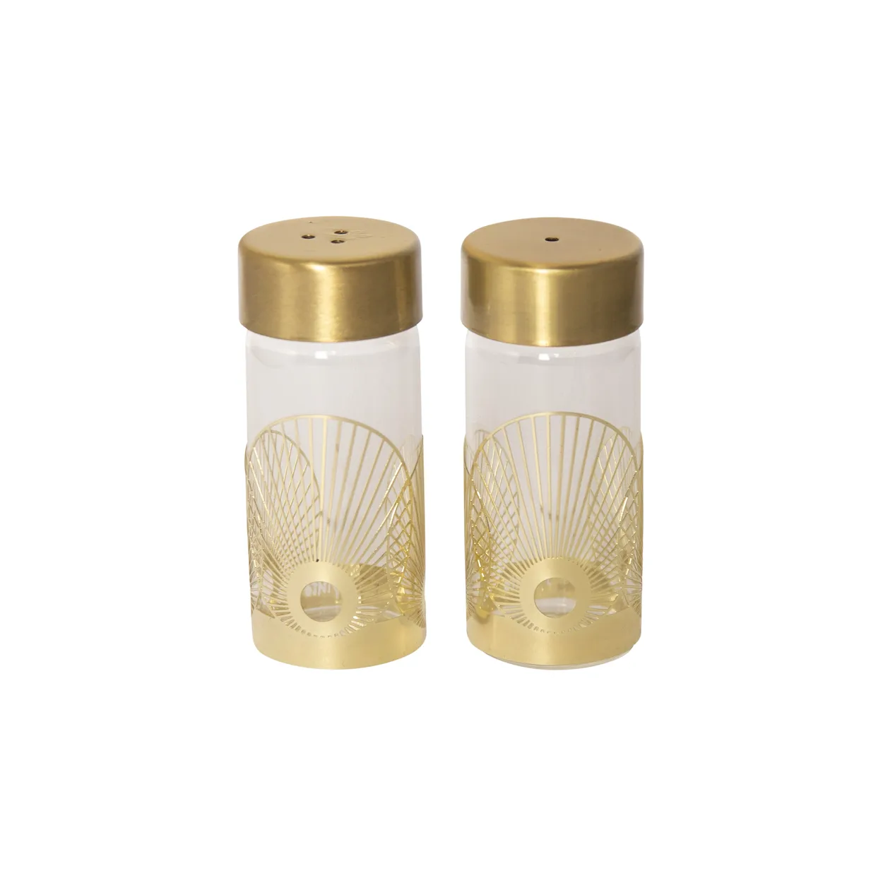 Pluto Design Sun salt- and pepper mill Gold-glass | Scandinavian Design | Salt & Pepper shakers | Gold-coloured