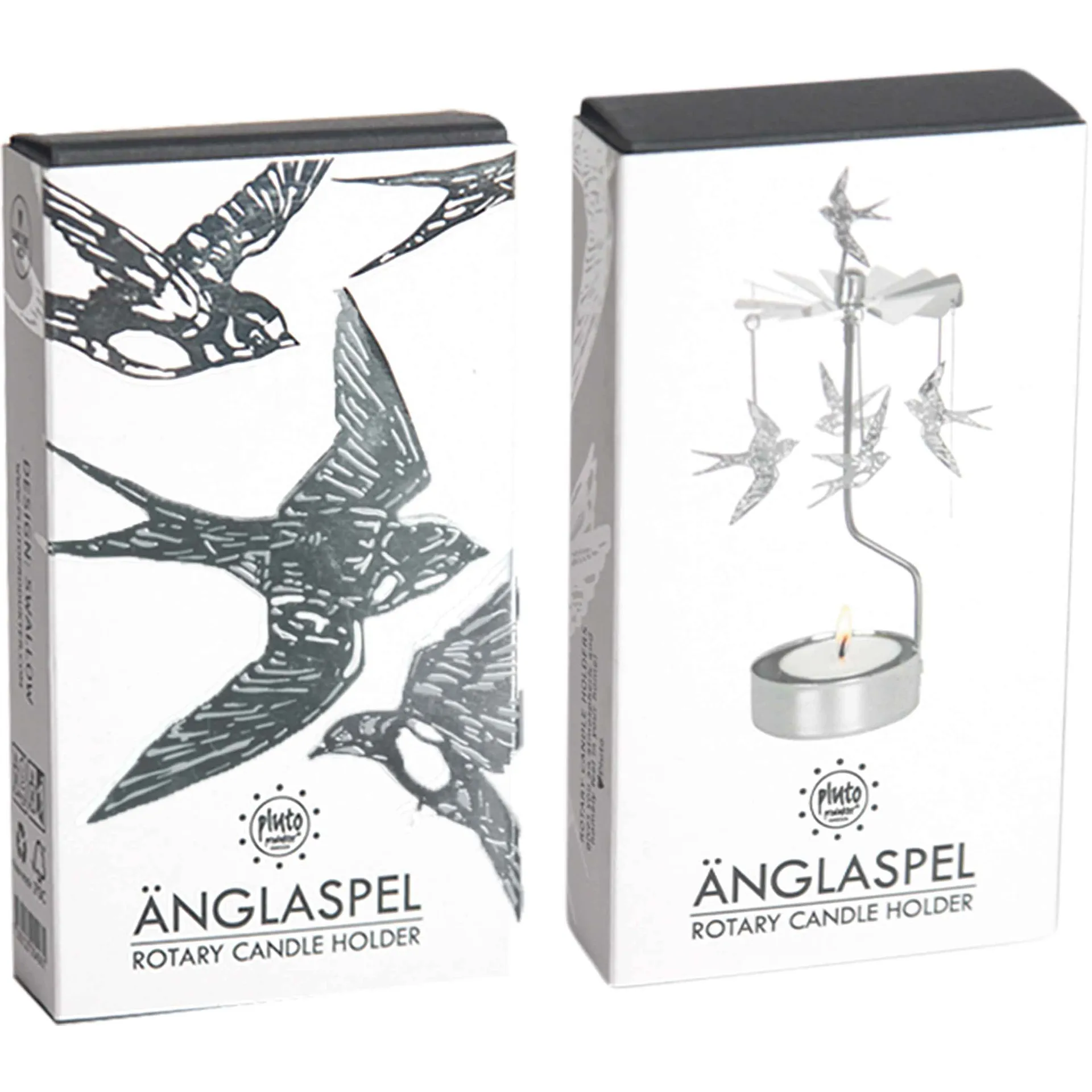 Svalor Angel Chimes, Silver Pluto Design