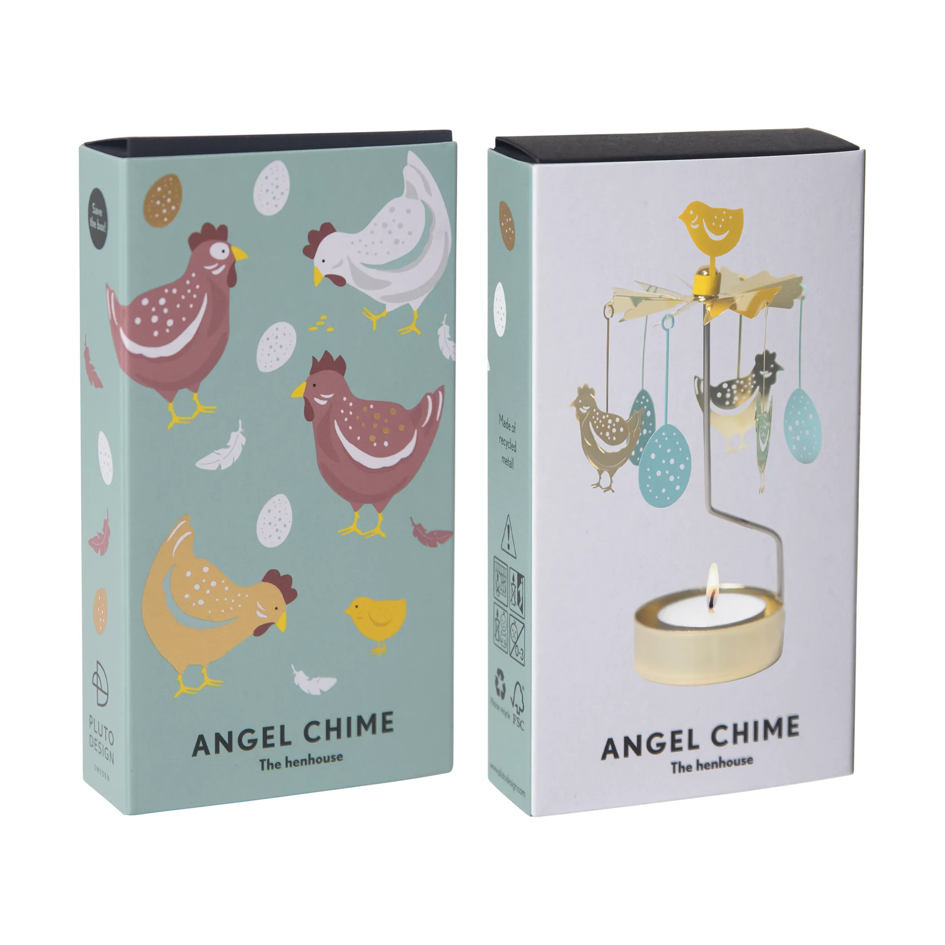The Henhouse angel chimes, Multi Pluto Design