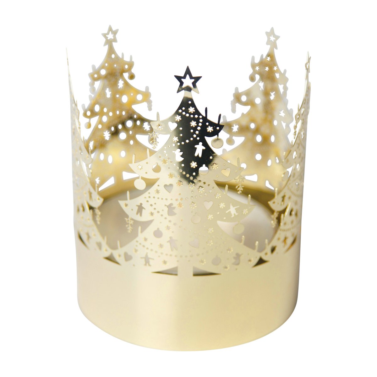 Pluto Design Tree lantern medium Gold | Scandinavian Design | Christmas decorations | Gold-coloured