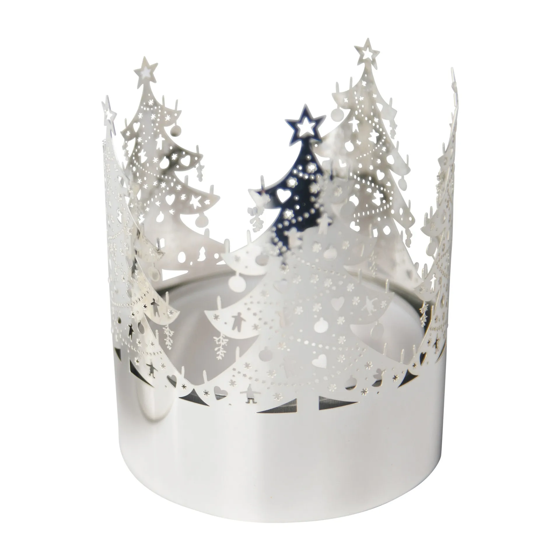 Tree lantern medium, Silver Pluto Design