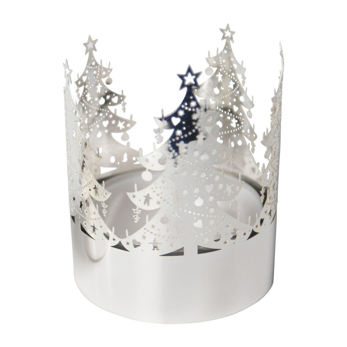 Pluto Design Tree lantern medium Silver | Scandinavian Design | Christmas decorations | Silver-coloured