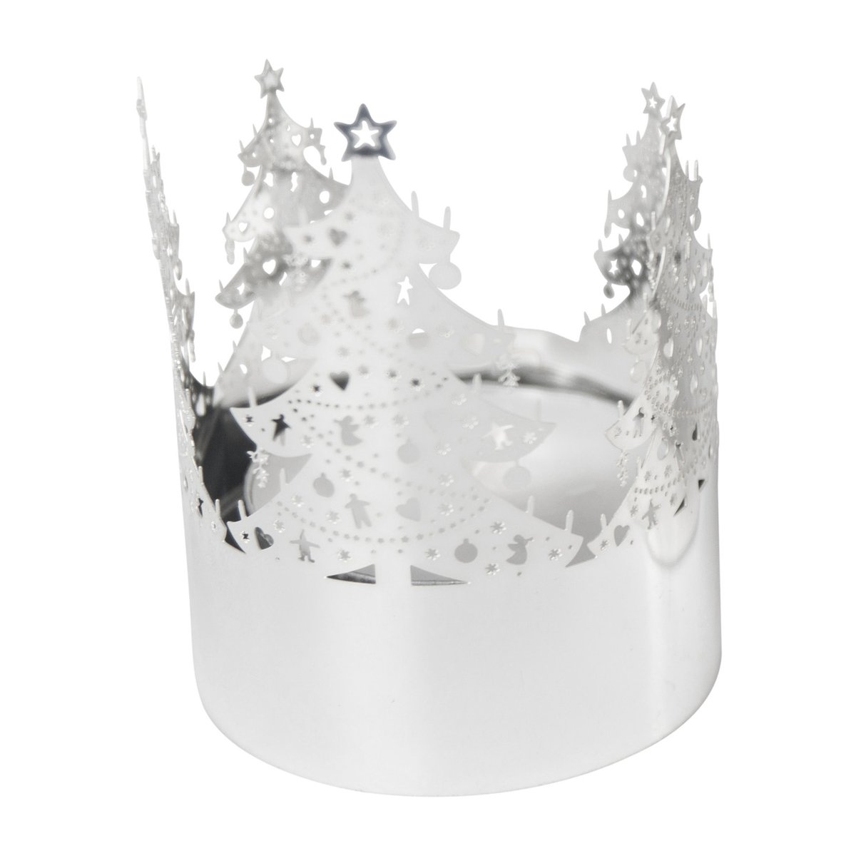 Pluto Design Tree lantern mini Silver | Scandinavian Design | Christmas decorations | Silver-coloured