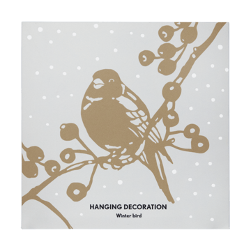 Winter Bird L Christmas ornament - Gold - Pluto Design