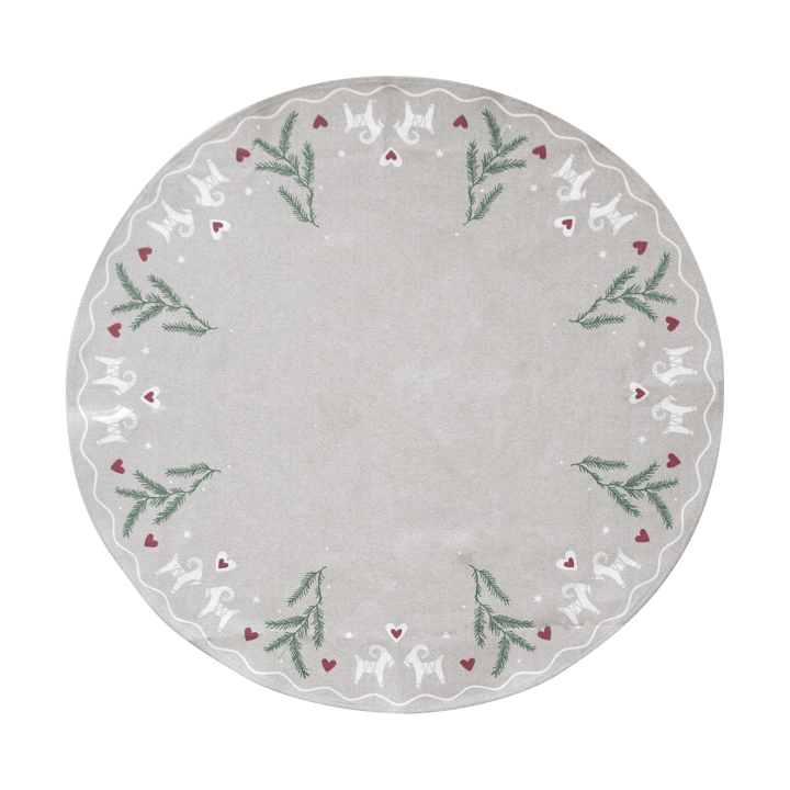 Yule Goat Christmas tree mat Ø110 cm - Beige - Pluto Design