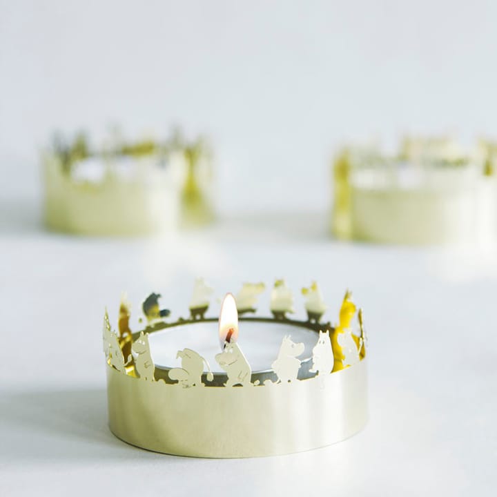 Moomin etsad candle holder - Gold - Pluto Produkter