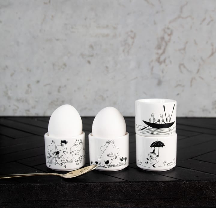 Mumin egg cup 4 pieces - White - Pluto Produkter