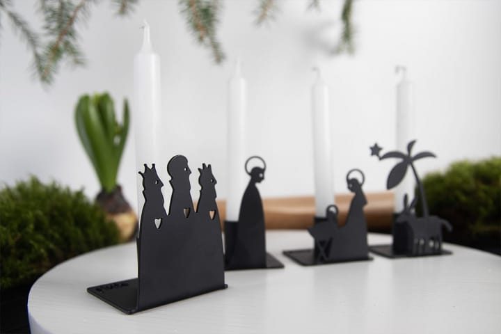Nativity Scene candleholder metal - large - Pluto Produkter