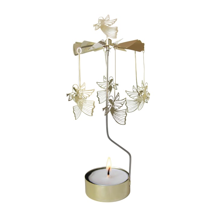 Rotary candle holder Änglaspel XL gold - Angels - Pluto Produkter