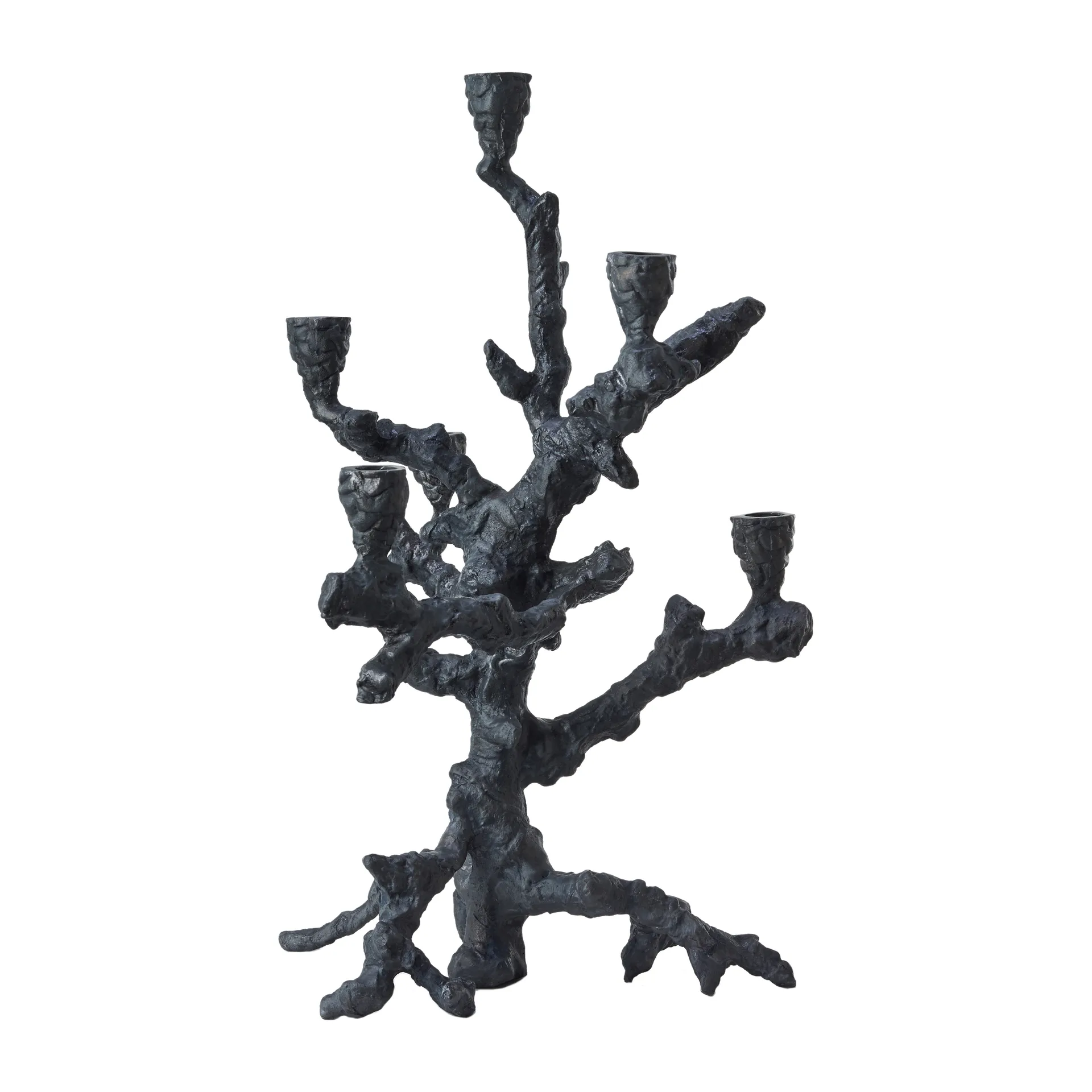 Apple tree candlestick L 53 cm, Dark grey POLSPOTTEN