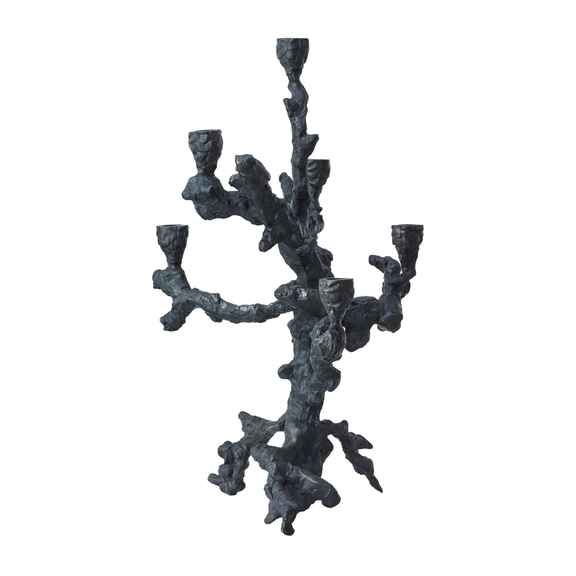 Apple tree candlestick L 53 cm, Dark grey POLSPOTTEN