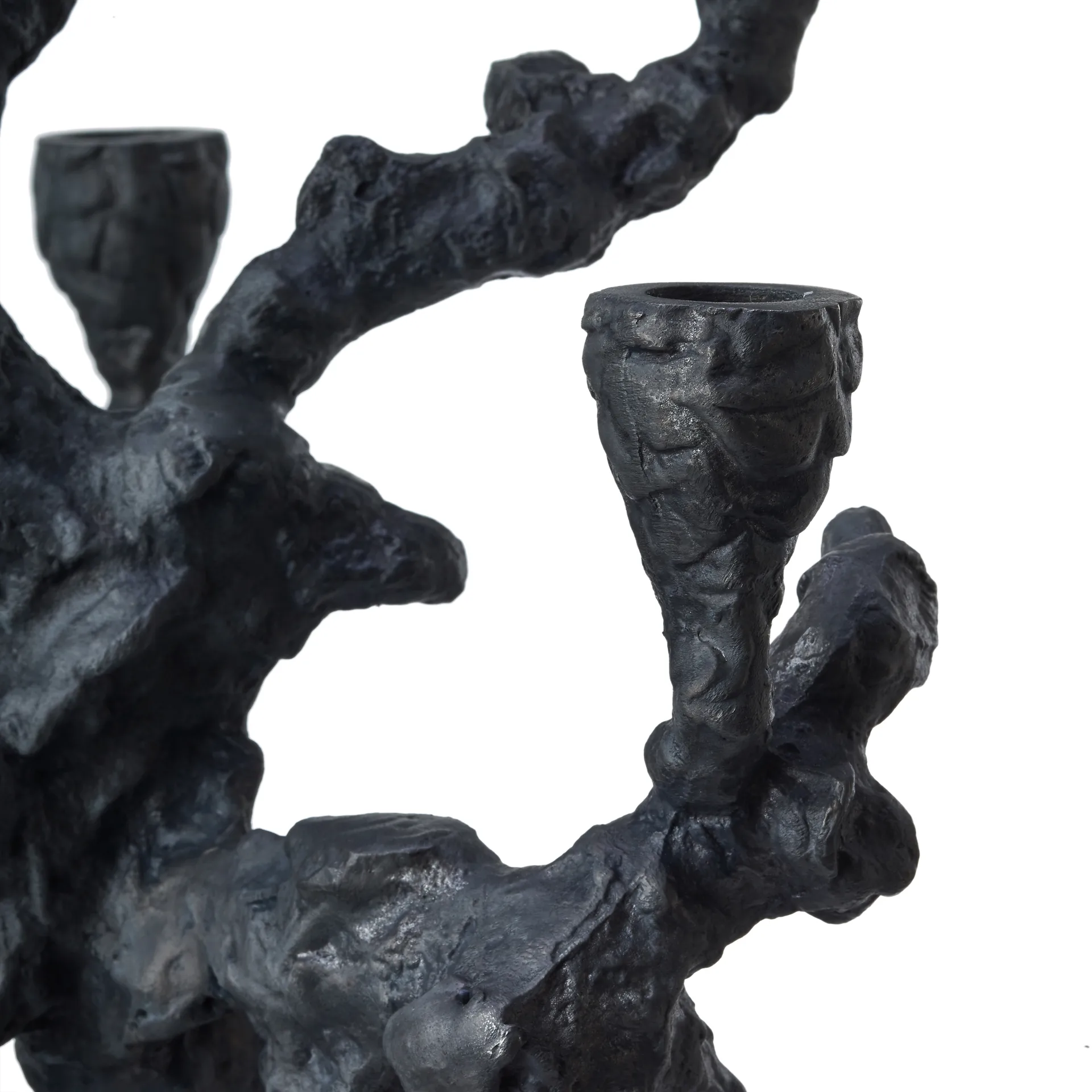 Apple tree candlestick L 53 cm, Dark grey POLSPOTTEN