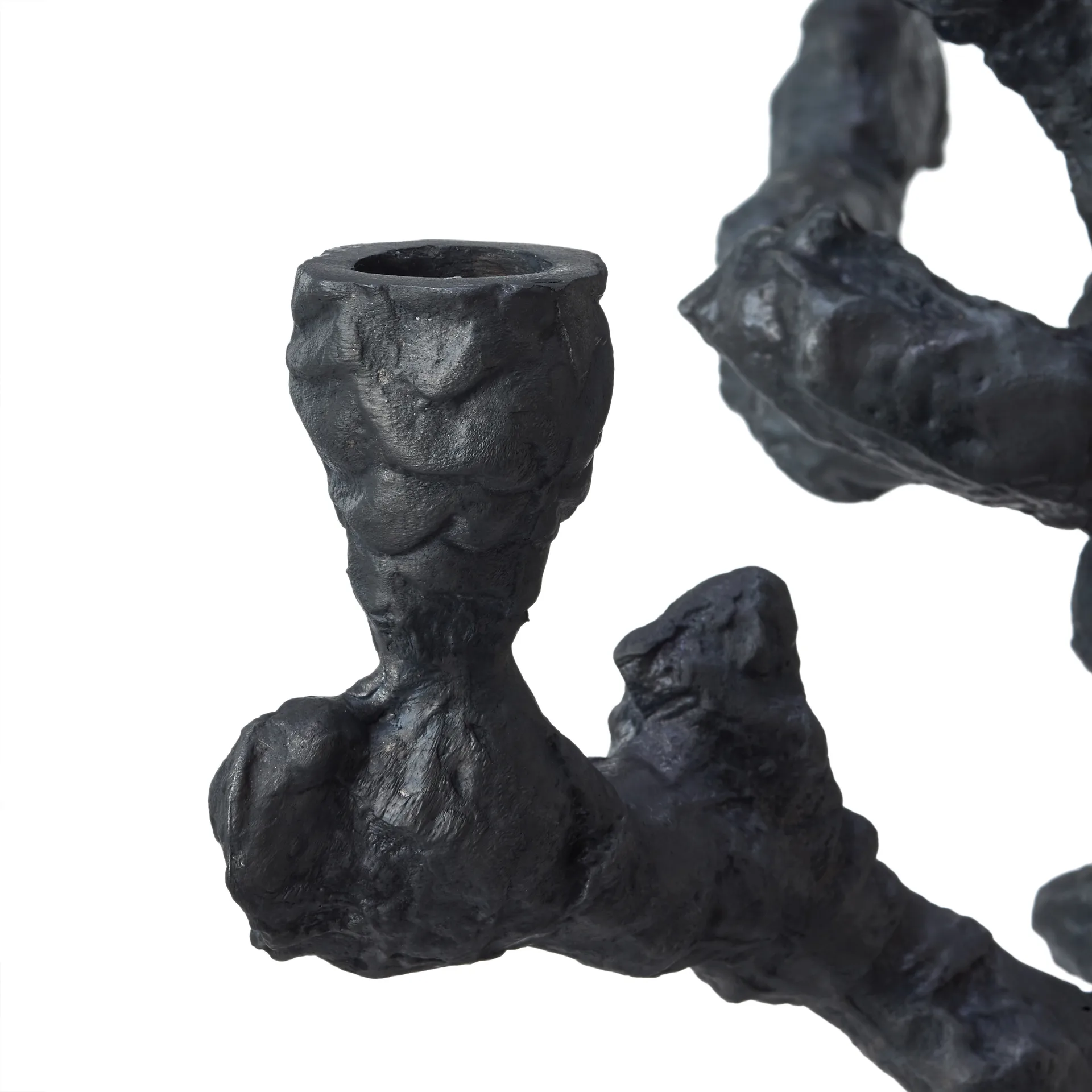 Apple tree candlestick L 53 cm, Dark grey POLSPOTTEN