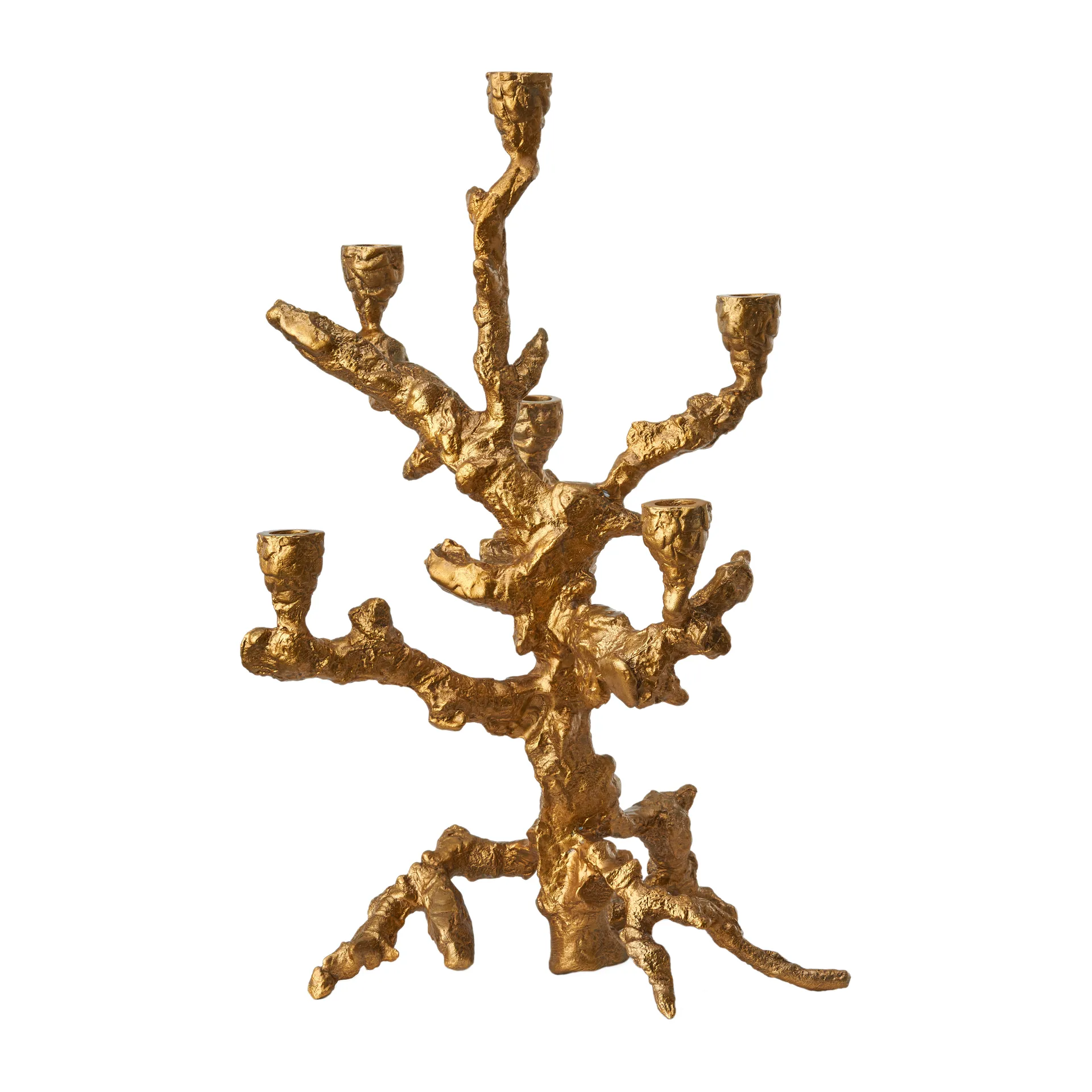 Apple tree candlestick L 53 cm, Gold POLSPOTTEN