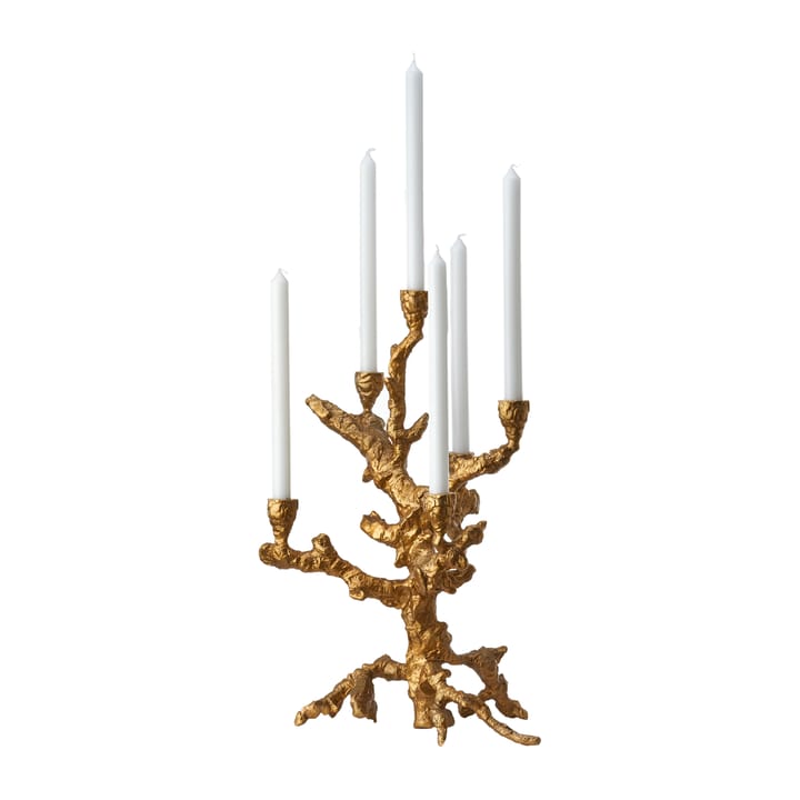 Apple tree candlestick L 53 cm - Gold - POLSPOTTEN