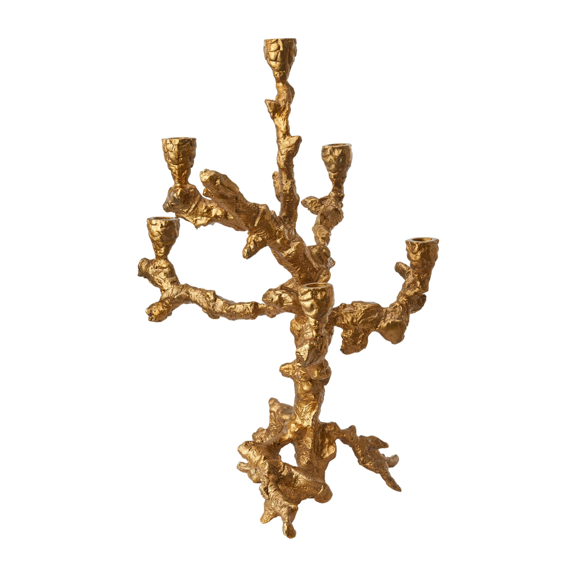 Apple tree candlestick L 53 cm, Gold POLSPOTTEN