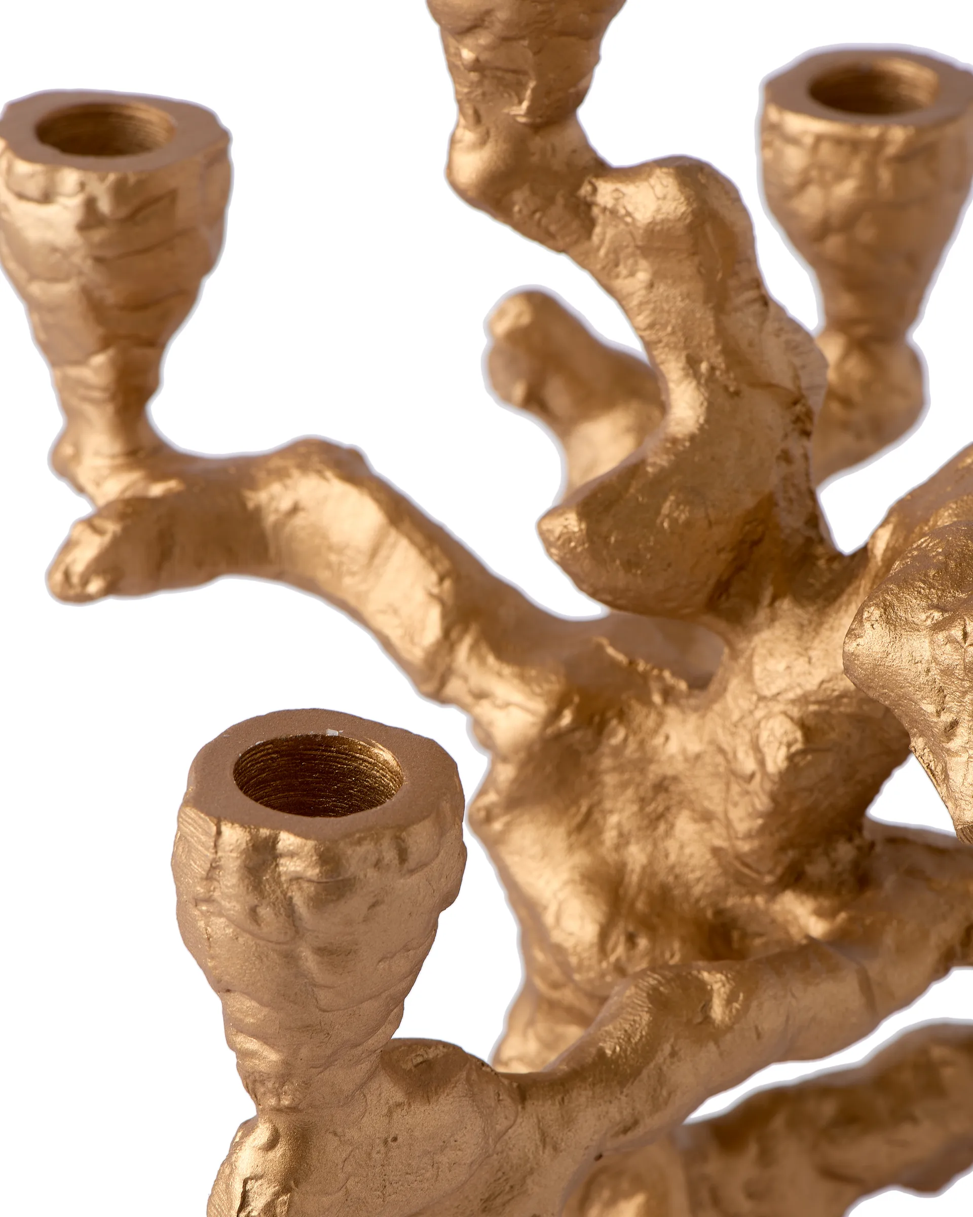 Apple tree candlestick S 32.5 cm, Gold POLSPOTTEN