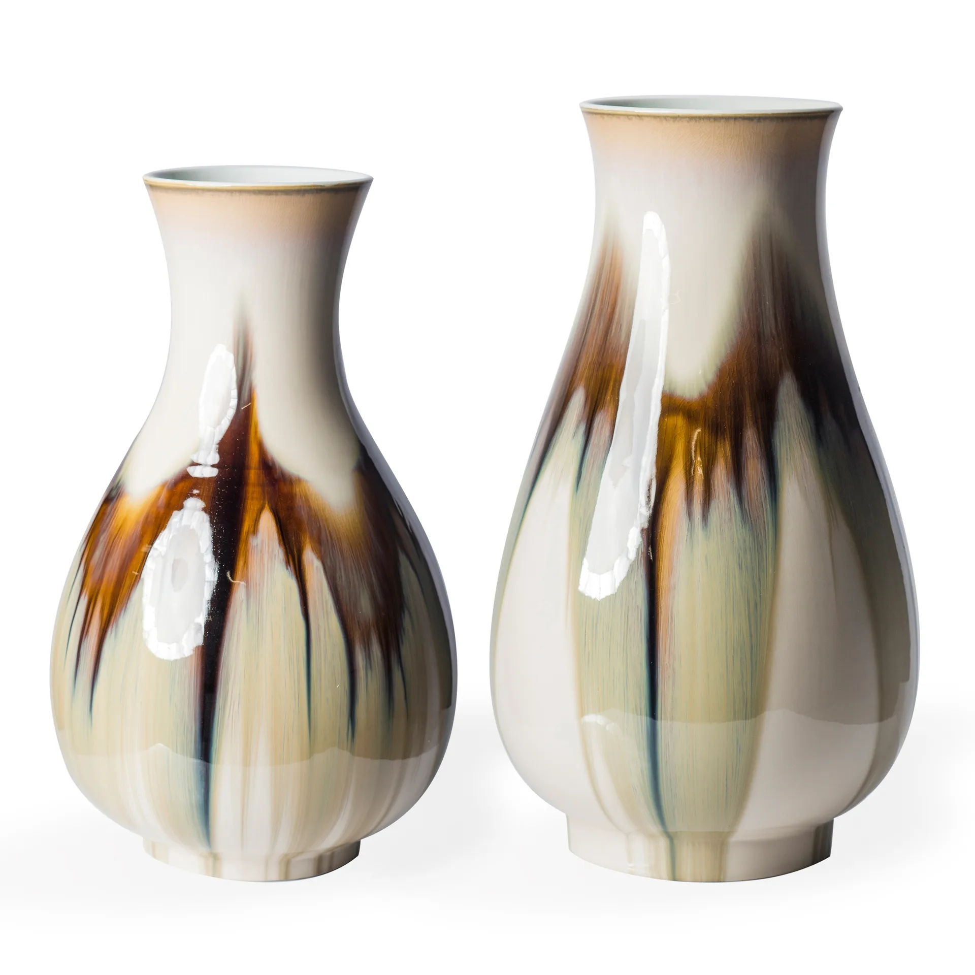 Crazy Perry vase S 55.5 cm, Beige-brown POLSPOTTEN
