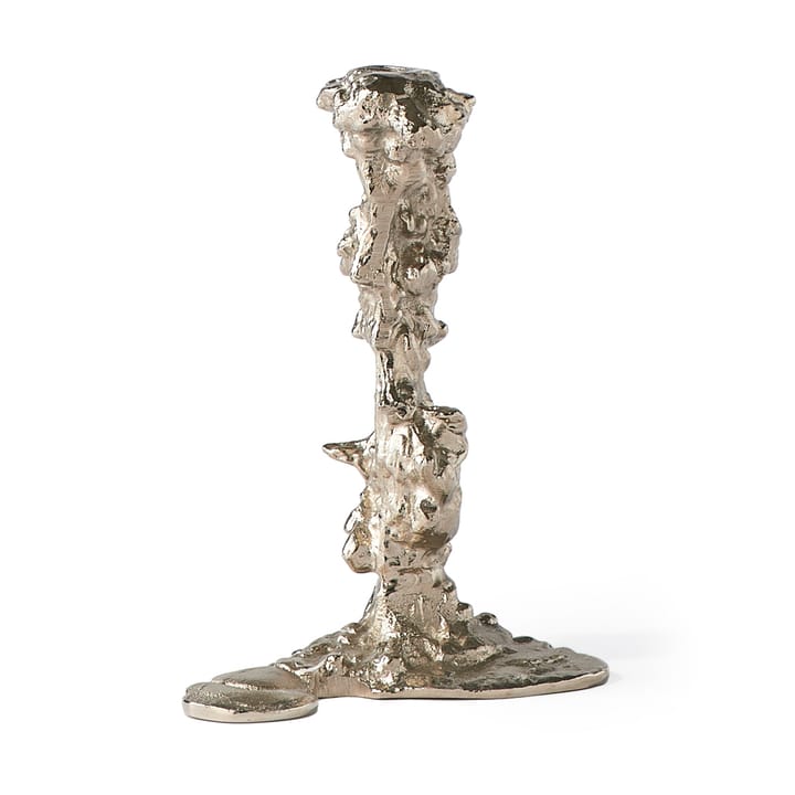 Drip candlestick L 25 cm - Silver - POLSPOTTEN