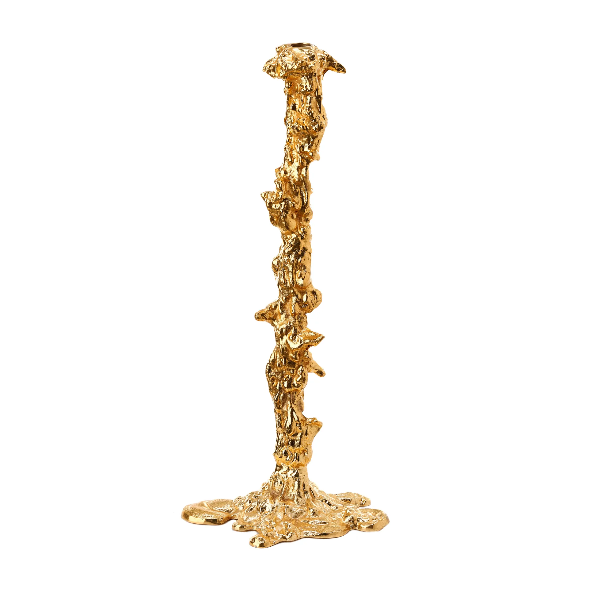 Drip candlestick XXL 50 cm, Gold POLSPOTTEN
