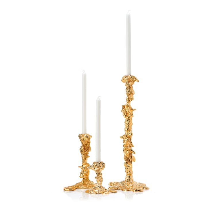 Drip candlestick XXL 50 cm - Gold - POLSPOTTEN