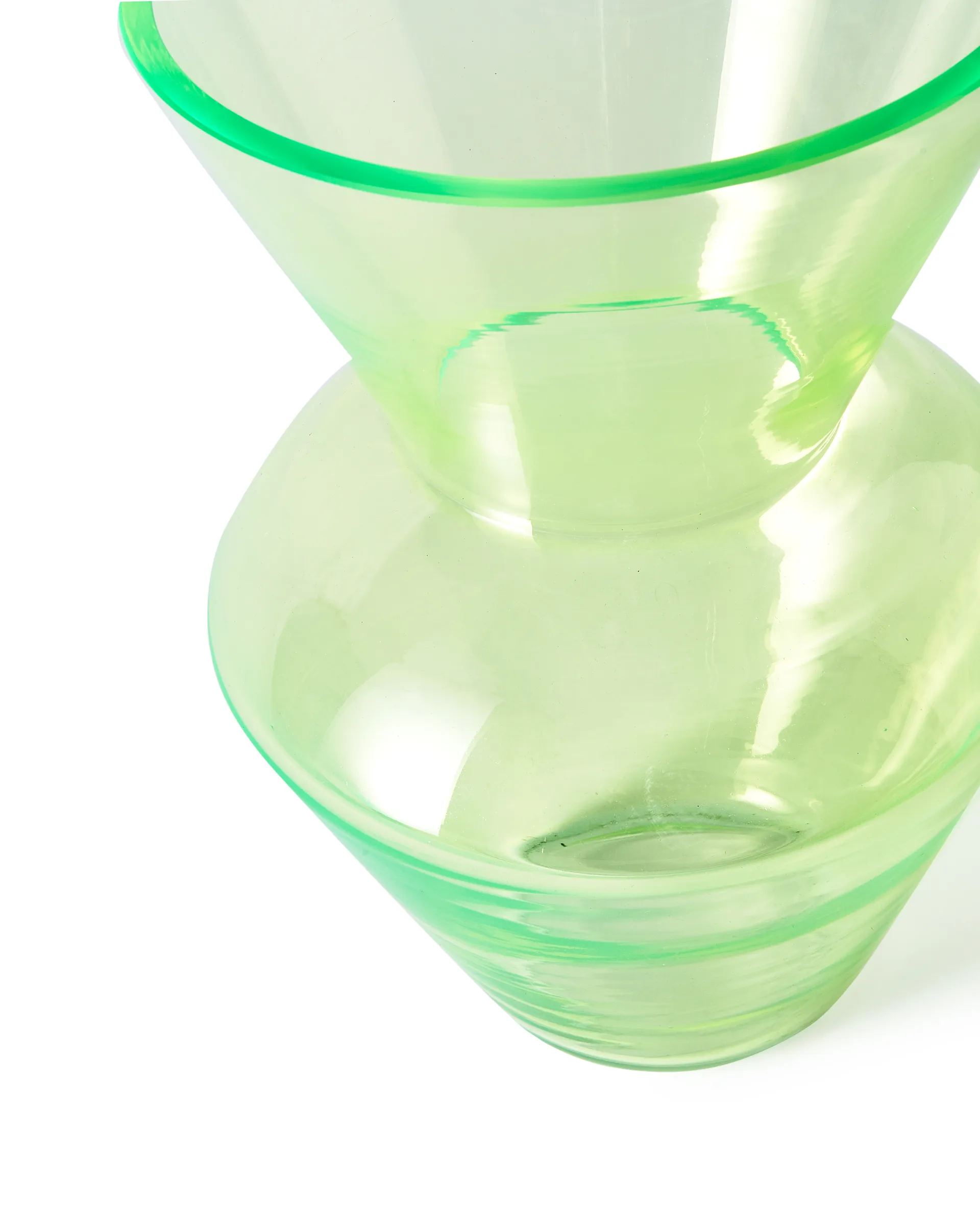 Fat neck vase S 35 cm, Green POLSPOTTEN