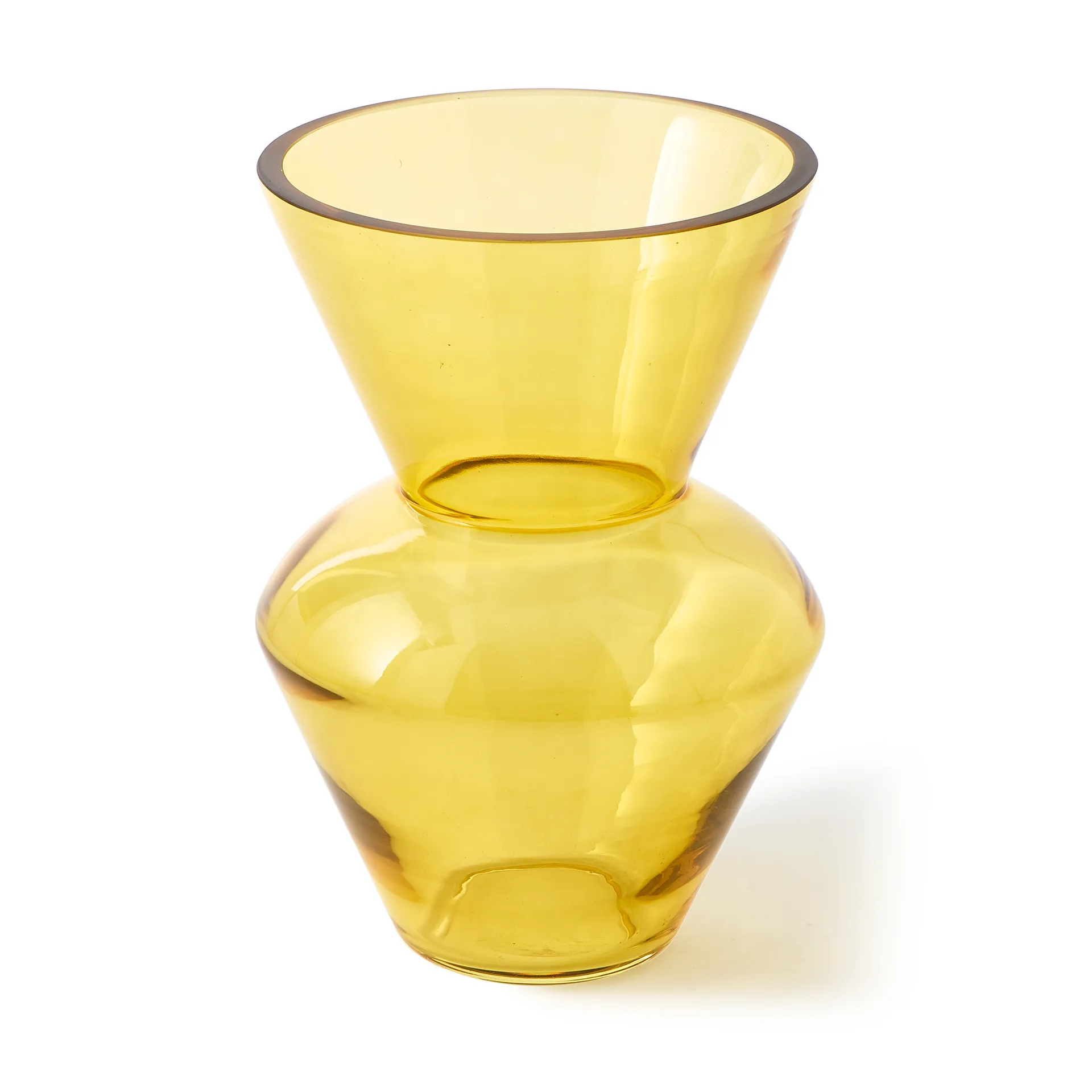 Fat neck vase S 35 cm, Yellow POLSPOTTEN
