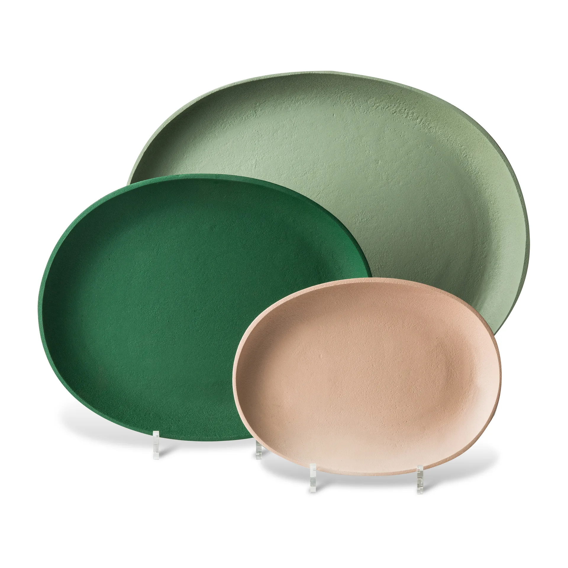 Greek tray 3 pieces, Dark green POLSPOTTEN