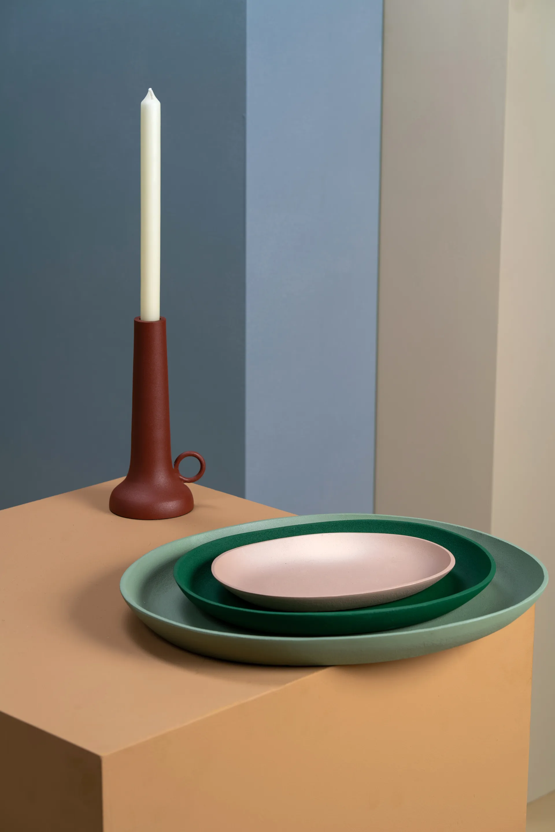 Greek tray 3 pieces, Dark green POLSPOTTEN