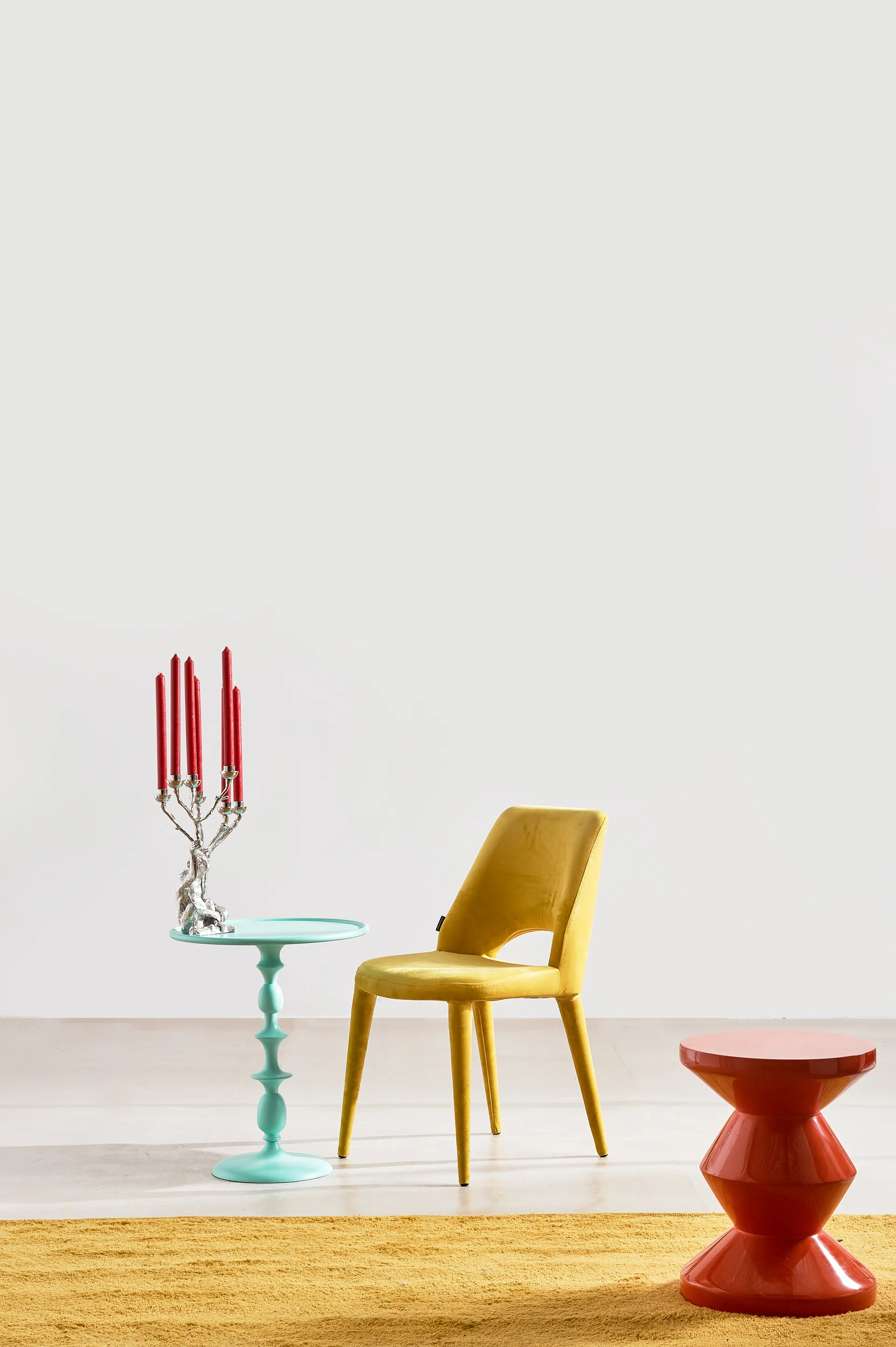 Monkey candlestick 40 cm, Silver POLSPOTTEN